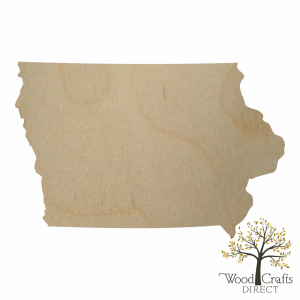 Wooden Iowa Cutout