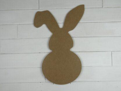 Bulk Wooden Bunny w Flop Ear Cutouts