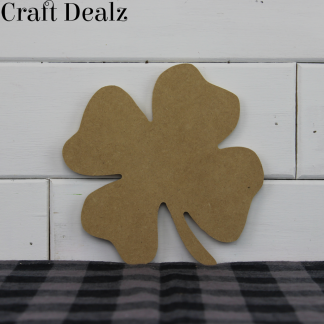 4 Leaf Wooden Shamrock Cutout