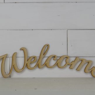 Arched Welcome Word