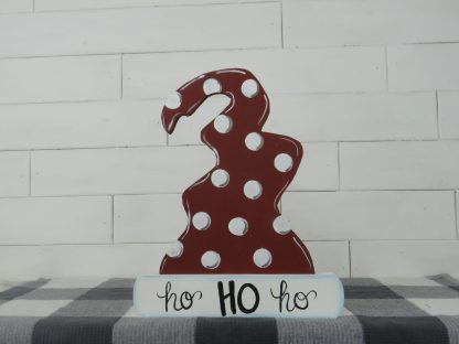Wood Freestanding Santa Hat - Image 2