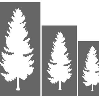 Trees and Deer  4 Pc. Stencil Set