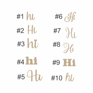 Wooden Hi Words