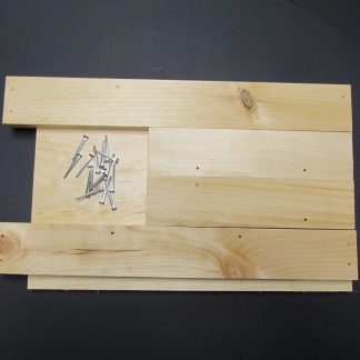 Wood Serving Tray w Nails