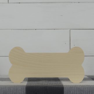 Wood Dog Bone Cutout