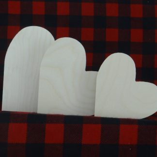 Wood Free Standing Hearts