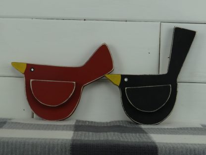 Wooden Bird Cutout - Three Piece