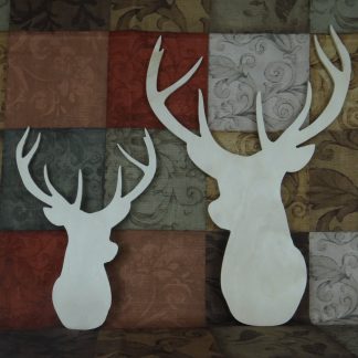 Wood Buck Head Cutout