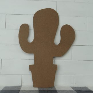Wooden Cactus Topiary Cutout