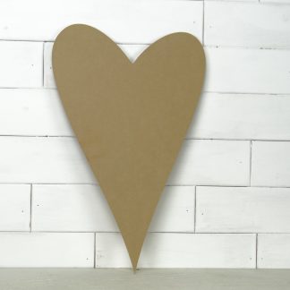 Wooden Heart Cutout - Prim Style
