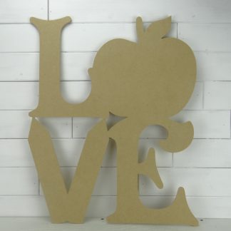 Wooden Teacher LOVE Door Hanger