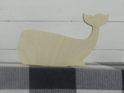 Freestanding Wooden Whale Cutout