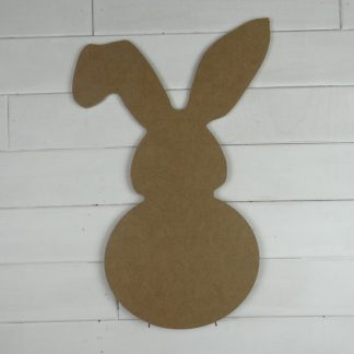 Wooden Bunny w Flop Ear Cutout