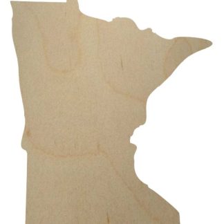 Wooden Minnesota State Cutout