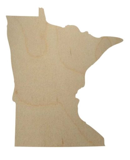 Wooden Minnesota State Cutout