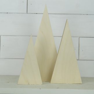 Wood Triangle Tree Cutout