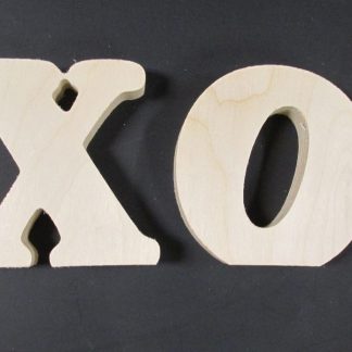 Wood Freestanding X and O