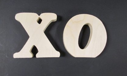 Wood Freestanding X and O