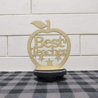 Laser Best Teacher Apple