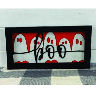 Boo with Ghosts Sign Kit
