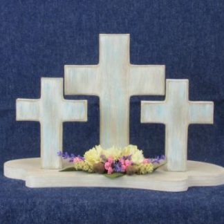Wooden Crosses on Base