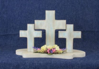 Wooden Crosses on Base