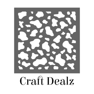 Cowhide Pattern Stencil
