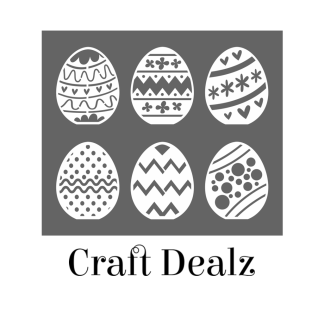 4" Egg Stencil 6 Pack