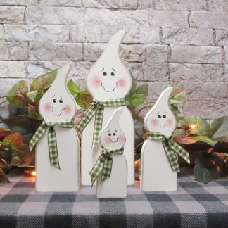 Wooden Freestanding Friendly Ghosts