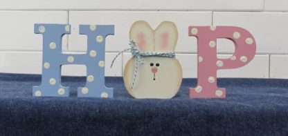 Wooden Freestanding HOP with bunny