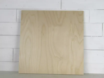 Natural Birch Wooden Square Cutouts