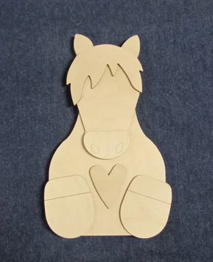Wooden Sitting Horse - Image 2