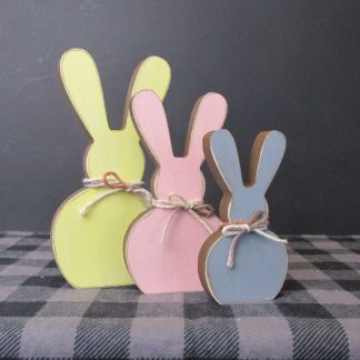 Wood Chubby Bunny Stand Alone