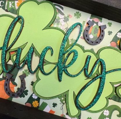 Lucky with Shamrocks Sign Kit - Image 2