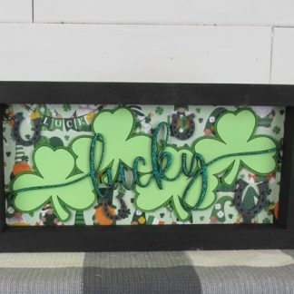 Lucky with Shamrocks Sign Kit