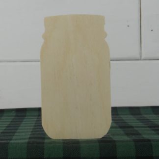 Mini Wooden Mason Jar Cutout