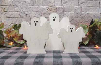 Wood Freestanding Scary Ghost