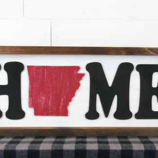 HOME with State Shape Sign Kit