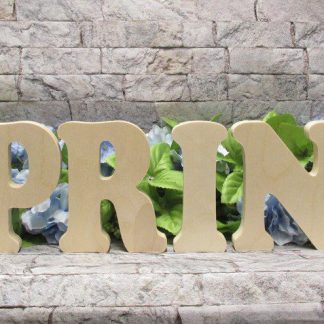 Wood SPRING Freestanding Word