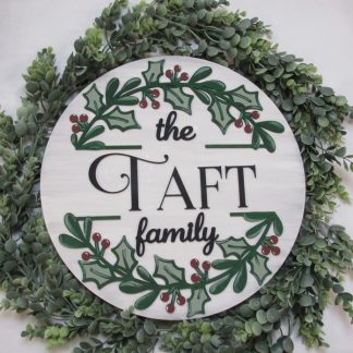 Holly Berry Personalized Sign Kit
