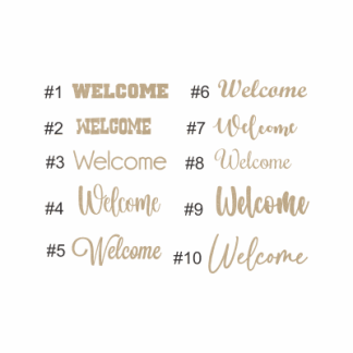 Welcome Words w Capital W