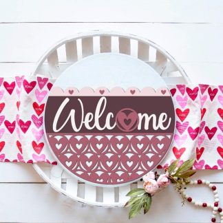 Welcome Hearts Overlay Sign Kit
