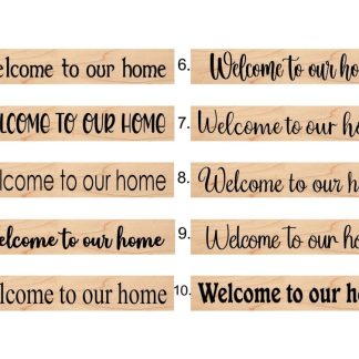Welcome to our Home