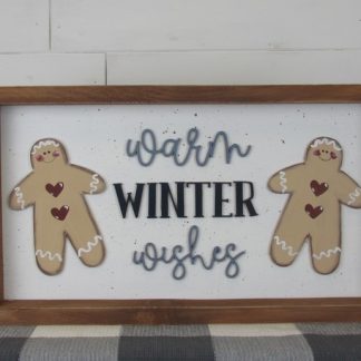 Warm Winter Wishes Sign Kit